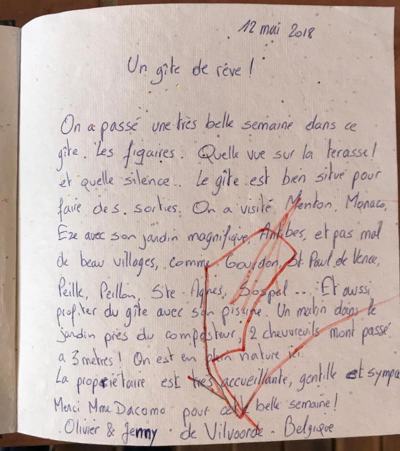 فيلا Les Figaires L'Escarene المظهر الخارجي الصورة