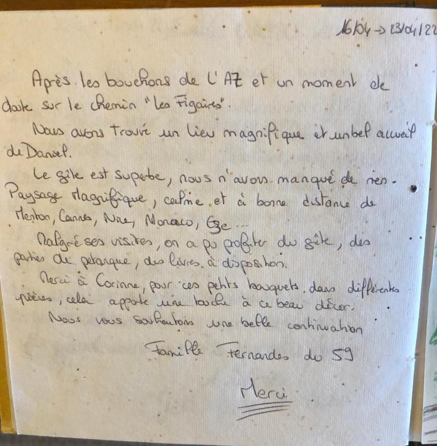 فيلا Les Figaires L'Escarene المظهر الخارجي الصورة