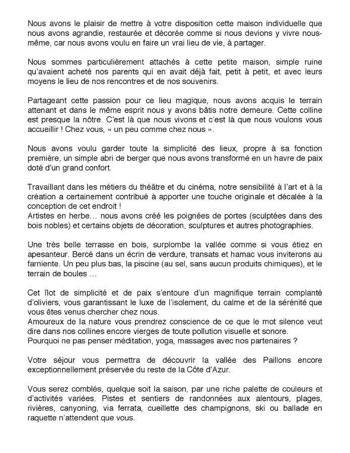 فيلا Les Figaires L'Escarene المظهر الخارجي الصورة